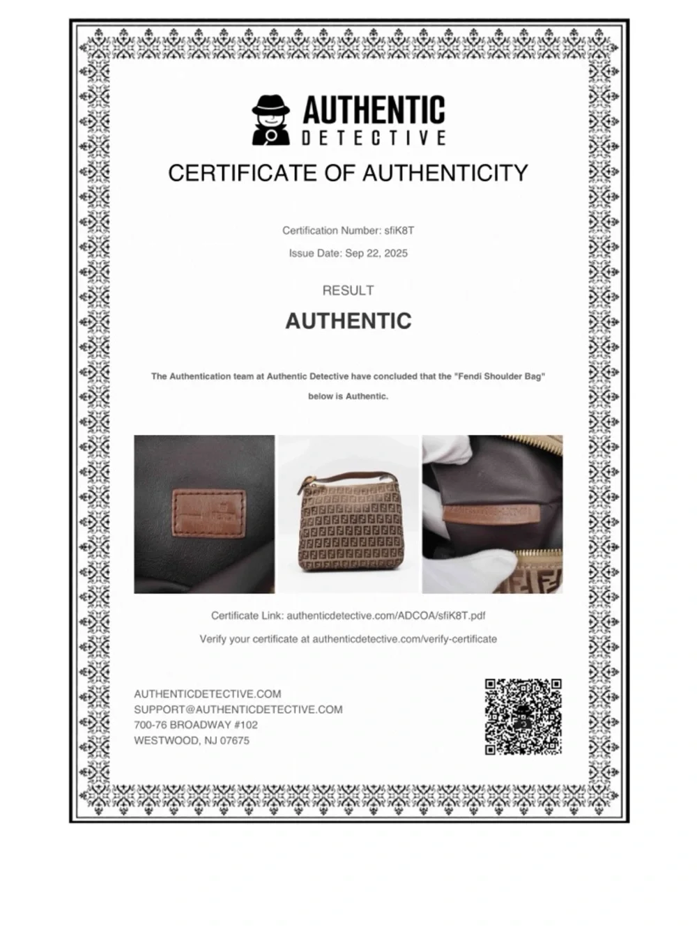 Fendi Brown and Tan Zucca Canvas Wristlet - Picture 12 of 12